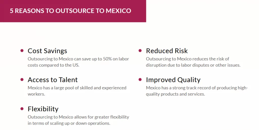 5 Reasons to Outsource to Mexico