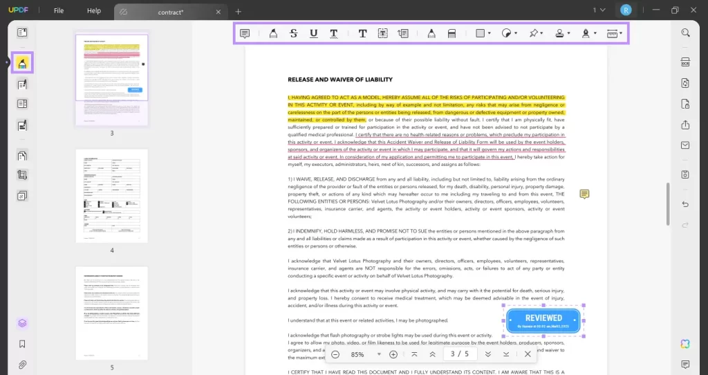 add annotations to your pdf updf