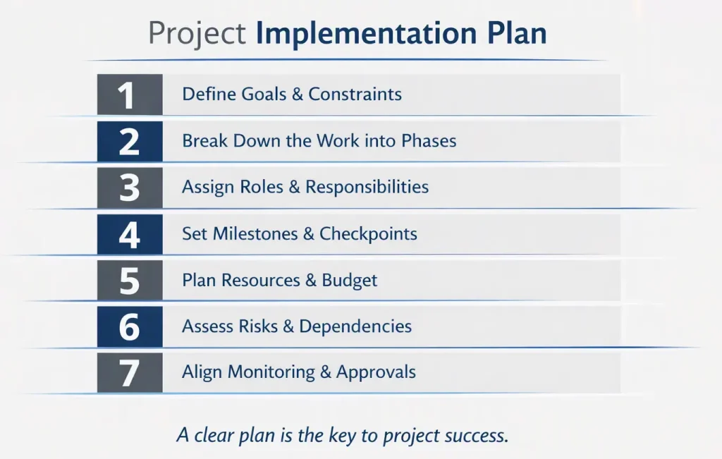 Project Implementation Plan: Steps, Example & Free Template